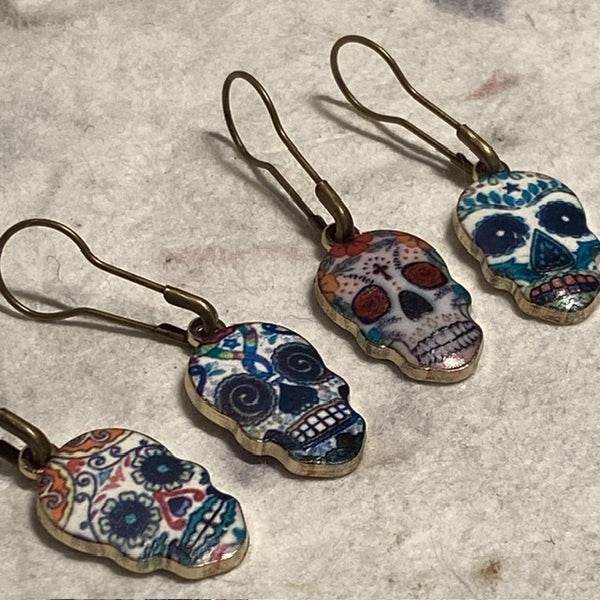 Sugar Skulls Stitch Marker Set