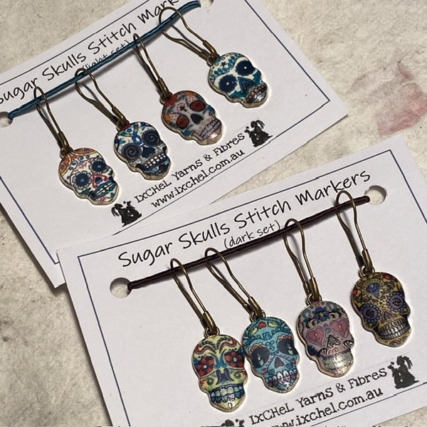 Sugar Skulls Stitch Marker Set