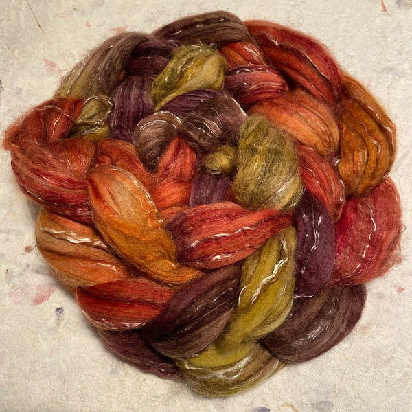 IxCHeL Fibre And Yarns Bunny Bison Bliss BBB Tops colourway Dragonfly In Amber