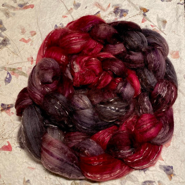 IxCHeL Fibre And Yarns Bunny Bison Bliss BBB Tops colourway Velvet