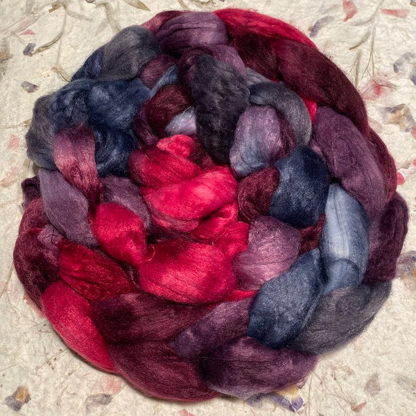 IxCHeL Fibre & Yarns Cashmere Fling Tops colourway Velvet Gothic
