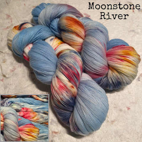 IxCHeL Fibre & Yarns Cashmerino Lace Yarn colourway Moonstone River