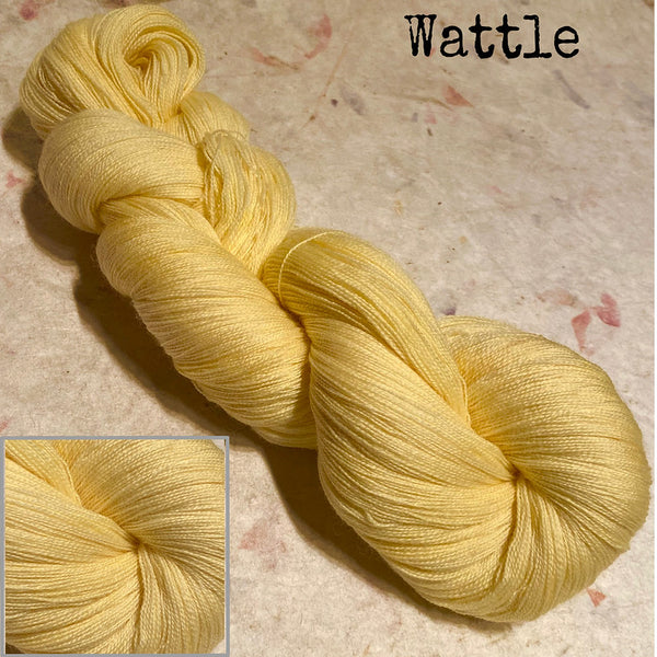 IxCHeL Fibre & Yarns Cashmerino Lace Yarn colourway Wattle