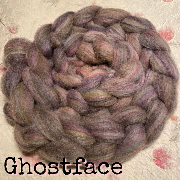IxCHeL Fibre & Yarns Frankenfluff Tops colourway Ghostface