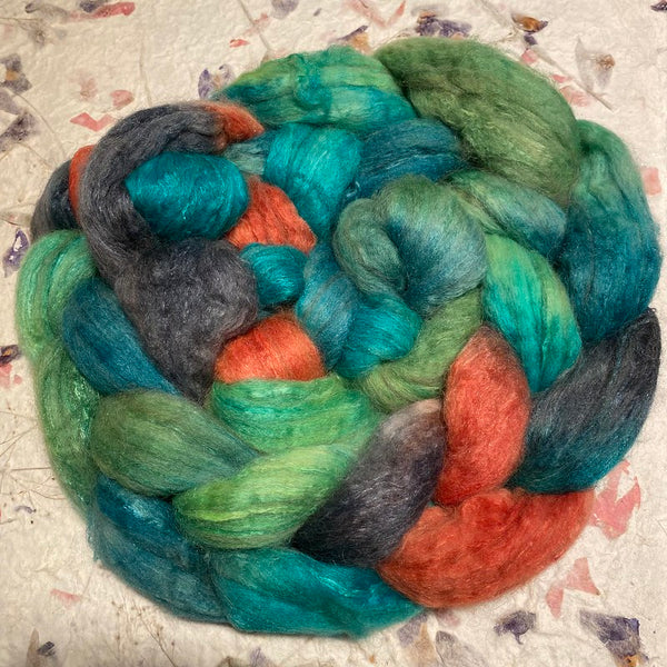 IxCHeL Fibre & Yarns Guanaco Blend Tops colourway Mermaids Tale