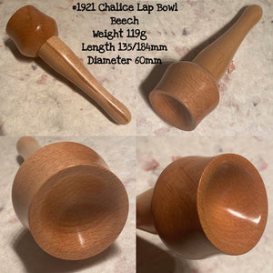 IxCHEl Fibre & Yarns LotBD Chalice Lap Support Bowl #1921 Beech with Natural Feature