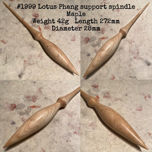 IxCHeL Fibre & Yarns LotBD Lotus Phang Support Spindle made of Maple #1999
