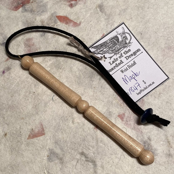 IxCHeL Fibre & Yarns LotBD Wrist Distaff made from Maple #1847