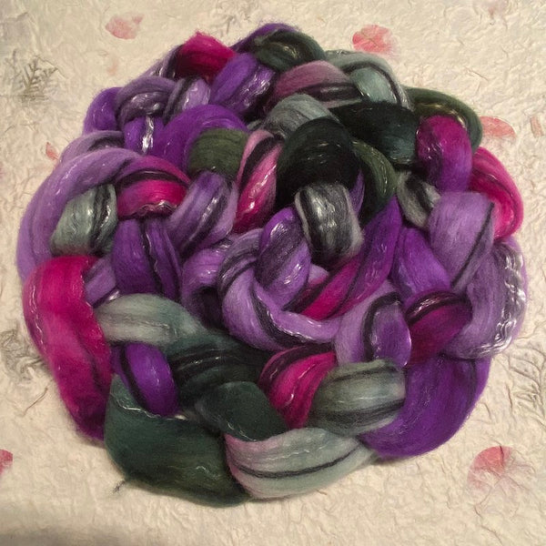 IxCHeL Fibre & Yarns Merino Tencel Silk Tops colourway Master Plan