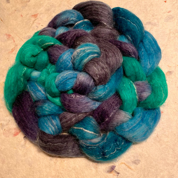 IxCHeL Fibre & Yarns North Ronaldsay Blend Tops colourway Inkheart