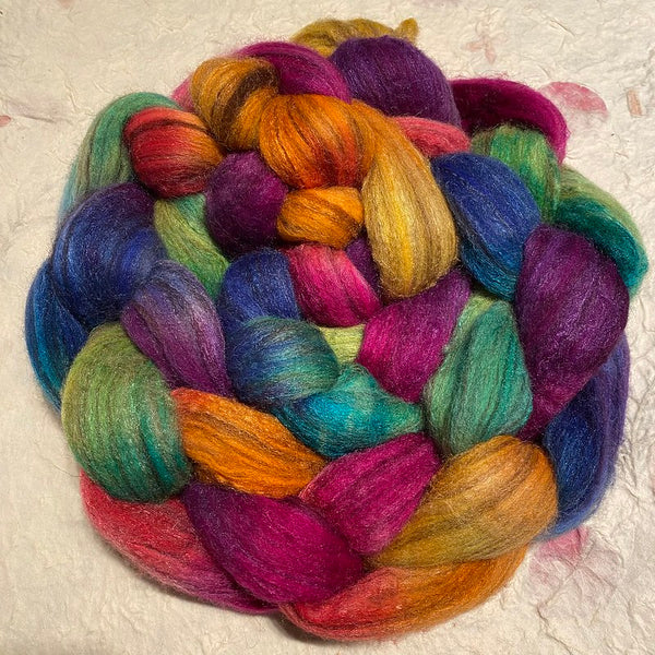 IxCHeL Fibre & Yarns Outlander Tops colourway Unicorn Puppies