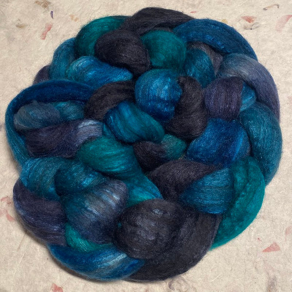 IxCHeL Fibre & Yarns Romanov Blend Tops colourway Inkheart