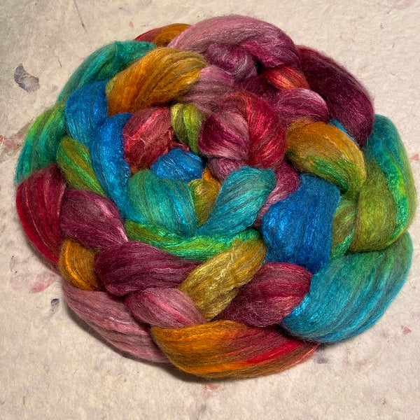 IxCHeL Fibre & Yarns Romanov Blend Tops colourway Tropical Island Bliss