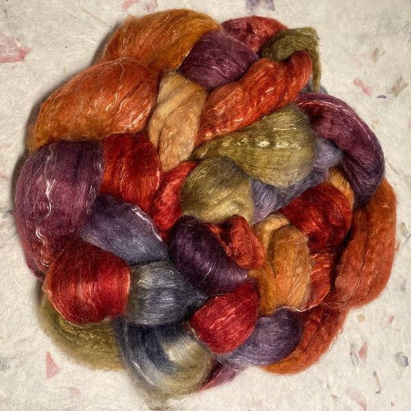 IxCHeL Fibre & Yarns Tundra Qiviut Blend Tops colourway Autumn Leaves