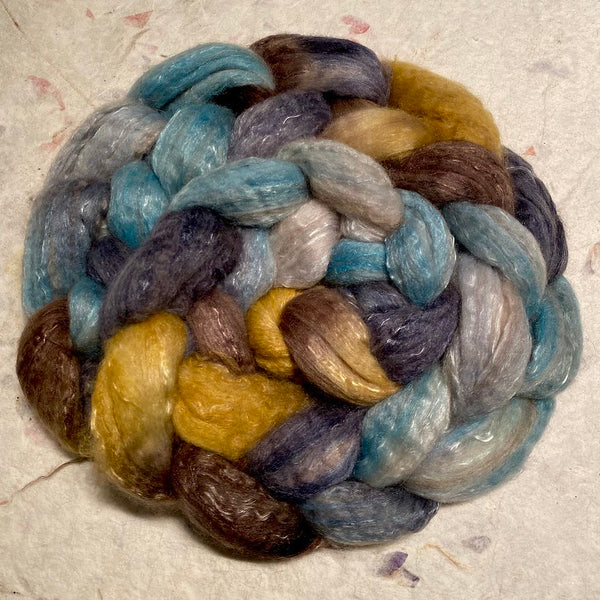 IxCHeL Fibre & Yarns Tundra Qiviut Blend Tops colourway Birch Forest
