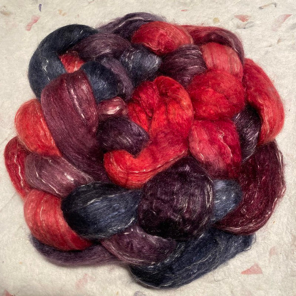IxCHeL Fibre & Yarns Tundra Qiviut Blend Tops colourway Dark Secrets