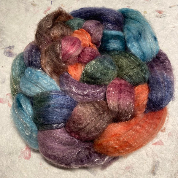 IxCHeL Fibre & Yarns Tundra Qiviut Blend Tops colourway Huldra The Forest Nymph