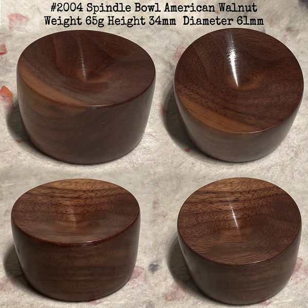 IxCHeL Fibre & Yarns LotBD Spindle Support Bowl made in American Walnut #2004