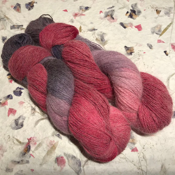 IxCheL Fibre & Yarns Bunny Mink 3ply Yarn colourway Velvet