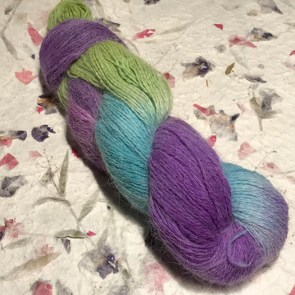 IxCheL Fibre & Yarns Bunny Mink 3ply Yarn colourway Lime Paradise