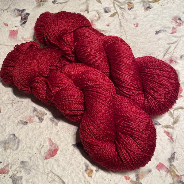 IxCHeL Fibre & Yarns Cashmere Merino Silk 4ply Yarn colourway Hot Chili