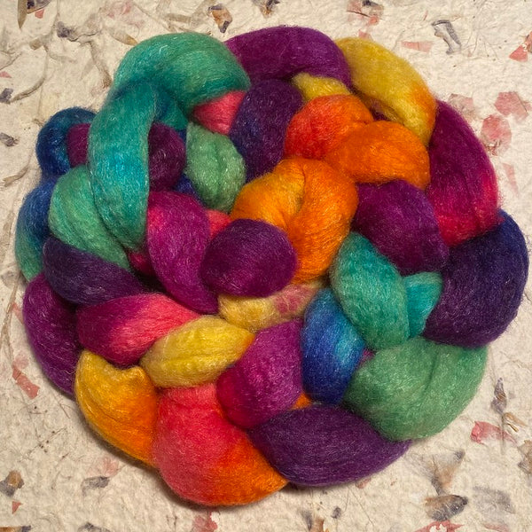 IxCHeL Fibre & Yarns Babydoll Southdown Blend Tops colourway Rainbow