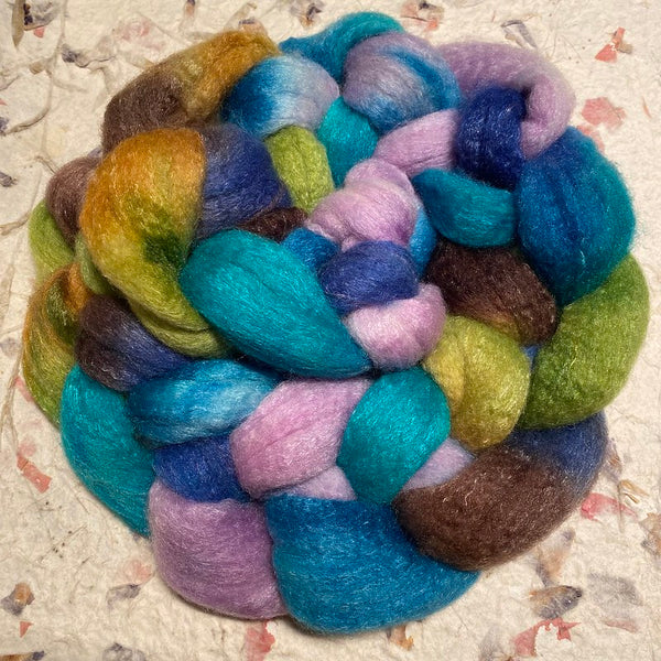 IxCHeL Fibre & Yarns Babydoll Southdown Blend Tops colourway Star Turtle Universe