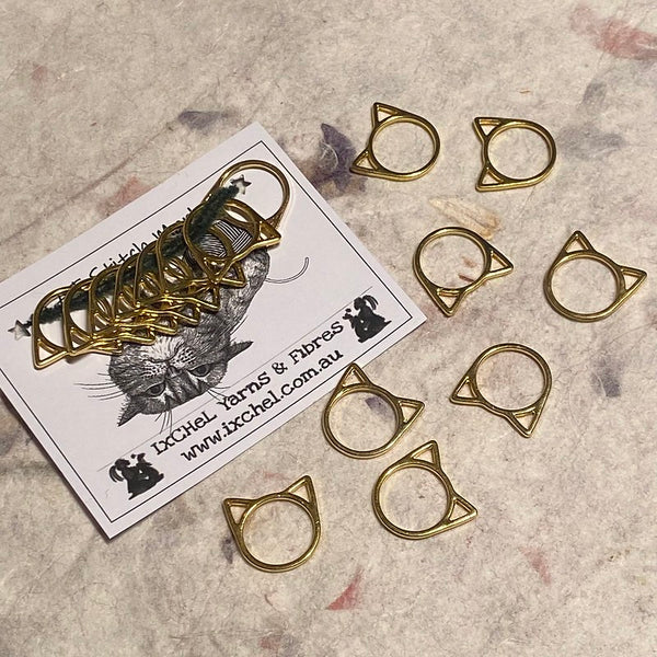 IxCHeL Fibre & Yarns Stitch Markers Cat Set overview photo
