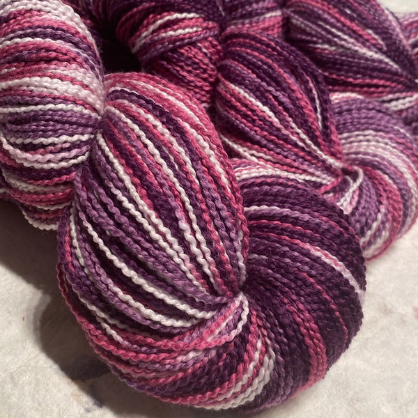 IxCHeL Fibre & Yarns Cotton Spiral Plied Yarn colourway Lavender Fields