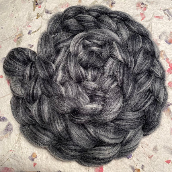 IxCHeL Fibre & Yarns Flower Power Tops colourway Black Tulip