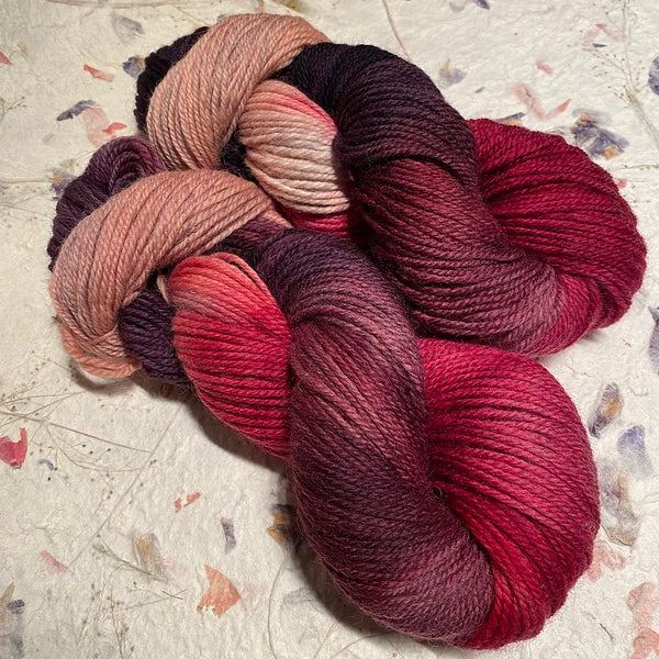 IxCHeL Fibre & Yarns 8ply DK Merino Yarn 'GAIA' colourway Rose Velvet