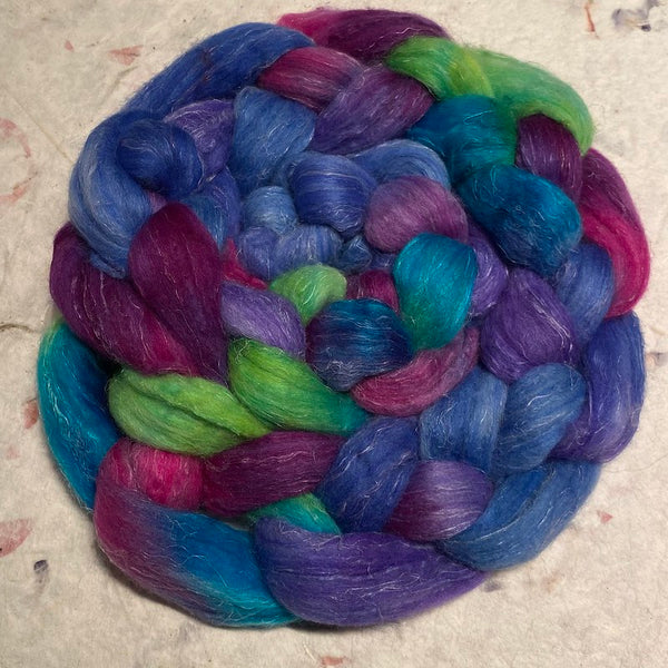 IxCHeL Fibre & Yarns Happy Bunny Tops colourway Peacock Party