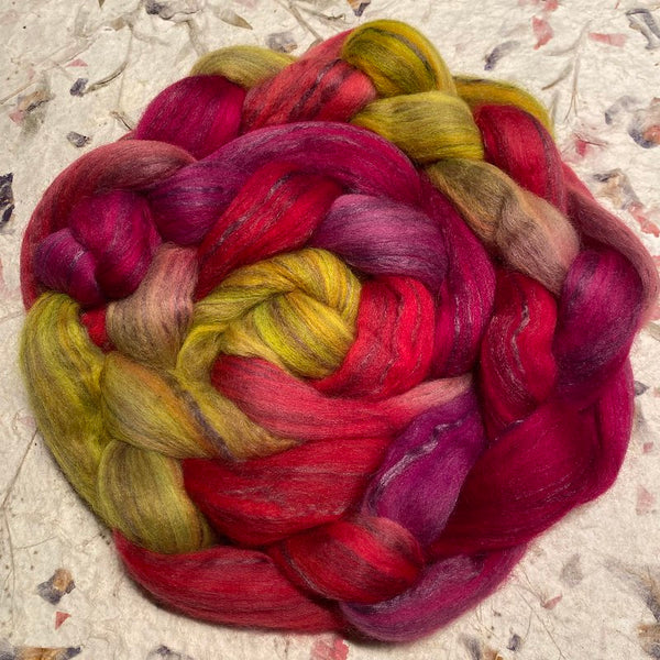 IxCHeL Fibre & Yarns Merino Bamboo Tops colourway Pussy Riot