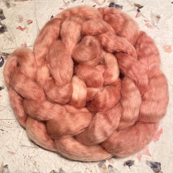 IxCHeL Fibre & Yarns Wensleydale Tops colourway Rose