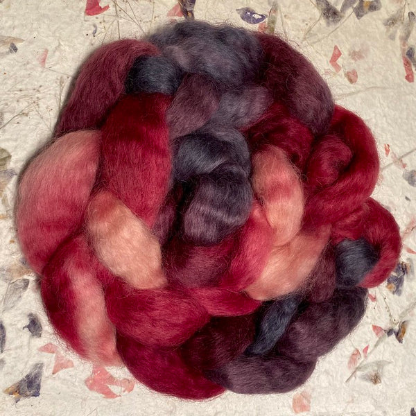 IxCHeL Fibre & Yarns Wensleydale Tops colourway Velvet