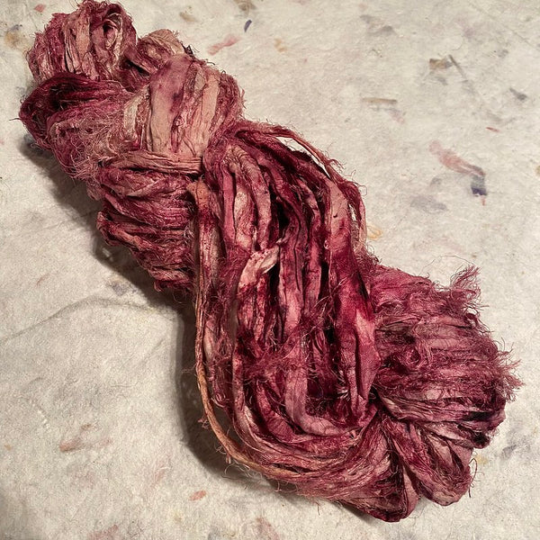 IxCHeL Fibre & Yarns Silk Ribbon Yarn colourway Vintage Roses