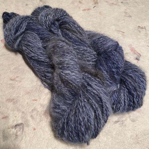 IxCHeL Fibre & Yarns Wallaby Bunny Blend Yarn colourway Indigo