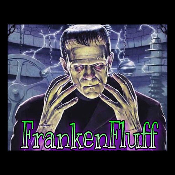 IxCHeL Fibre & Yarns Frankenfluff Tops Label Poster