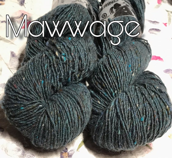 IxCHeL Fibre & Yarns Merino Tweed 4ply Yarn colourway Mawwage