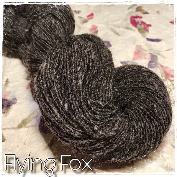 IxCHeL Fibre & Yarns Mohair Merino Tweed 4ply Yarn colourway Flying Fox