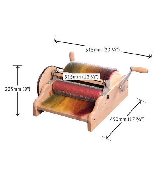Ashford Drum Carder WIDE 30 cm