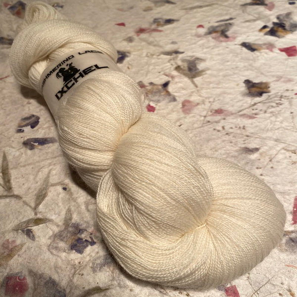 IxCHeL Fibre & Yarns Cashmerino Lace Yarn colourway Natural