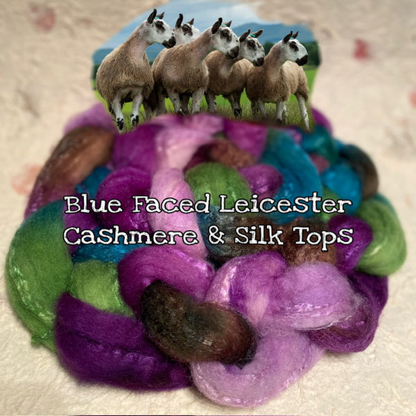 Blue Faced Leicester Silk Cashmere Tops