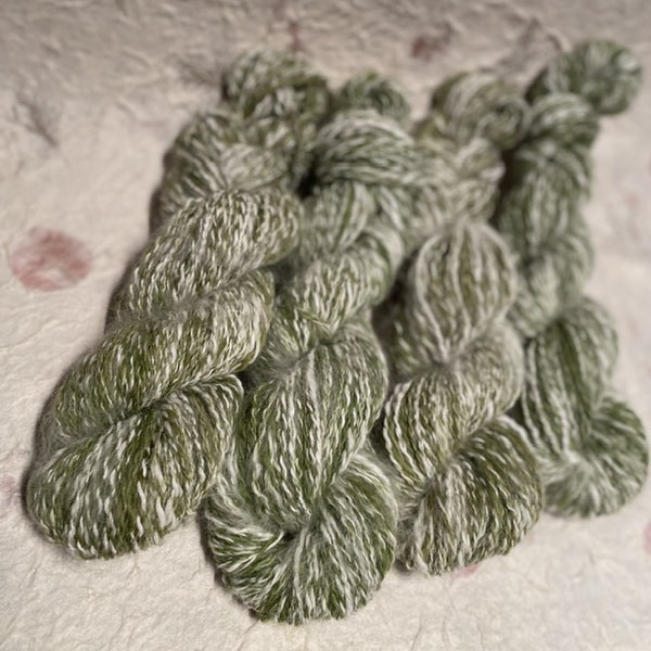 IxCHeL Fibre And Yarns Angora Guanaco Alpaca Hand-spun Yarn colourway Moss