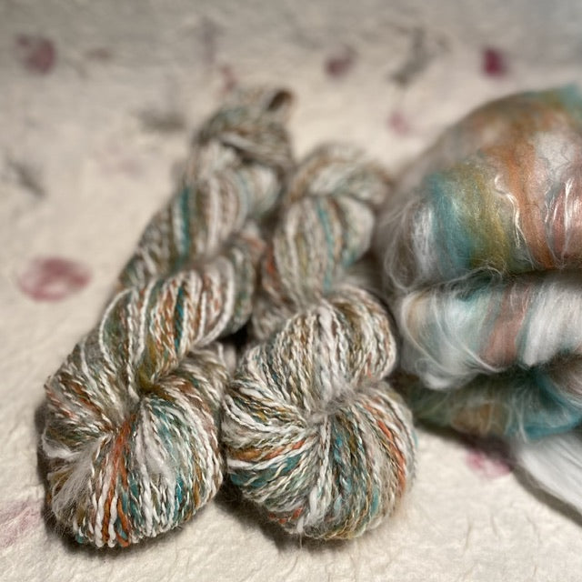 Angora Silk Cashmere Batts - IxCHeL Fibre and Yarns