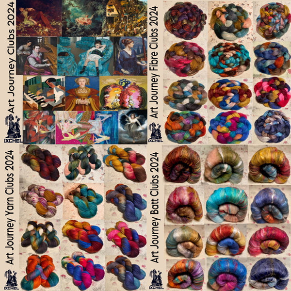 IxCHeL Fibre And Yarns Art Journey Fibre Club Overview 2025 Poster