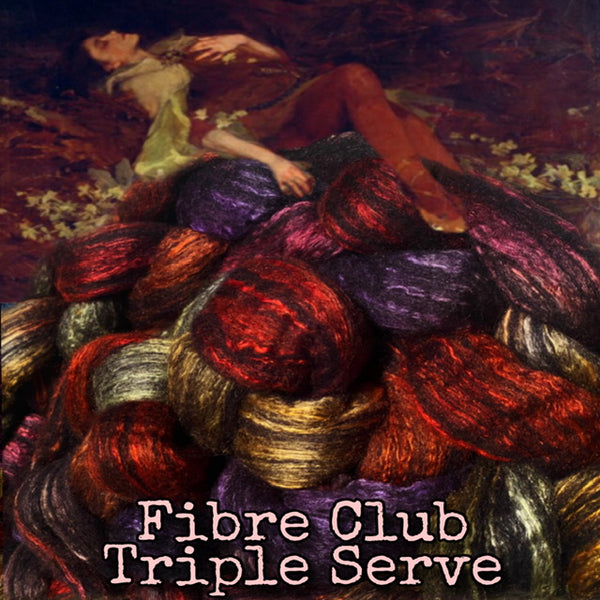IxCHeL Fibre And Yarns Art Journey Fibre Club Triple Serve Poster