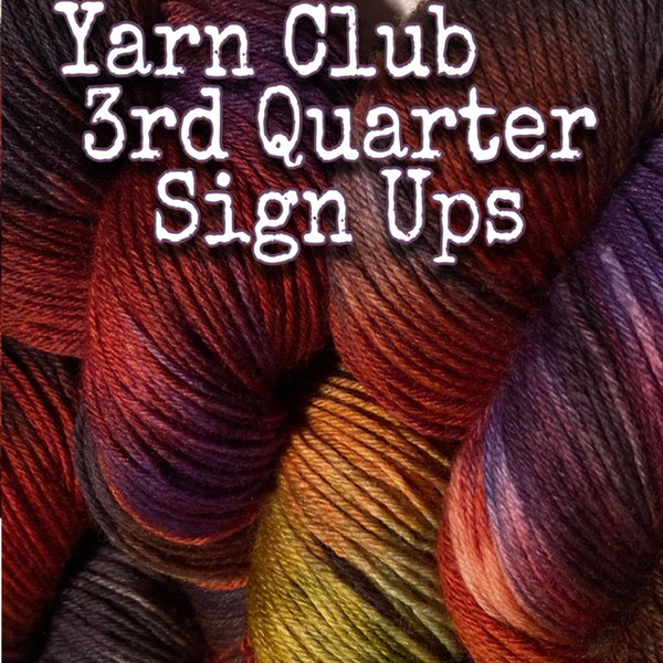 IxCHeL Fibre And Yarns Art Journey Yarn Club 3rd Quarter Sign Ups Poster 