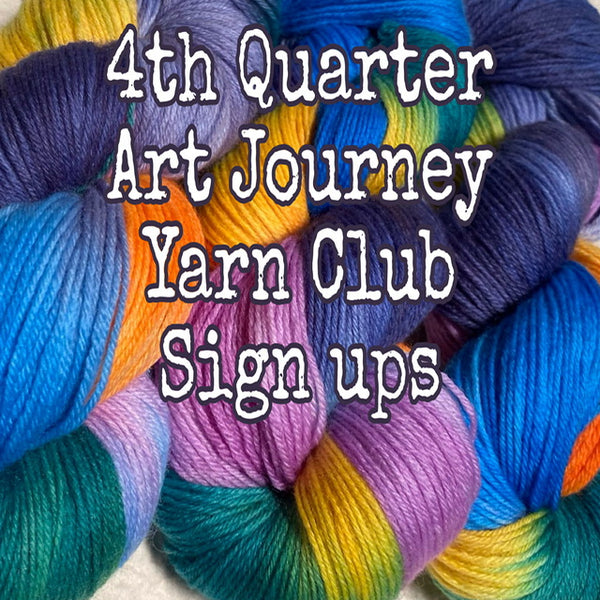 IxCHeL Fibre And Yarns Art Journey Yarn Club 4th Quarter Sign Ups Poster