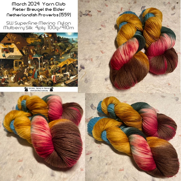 IxCHeL Fibre And Yarns Art Journey Yarn Club March 2024 Collective Poster